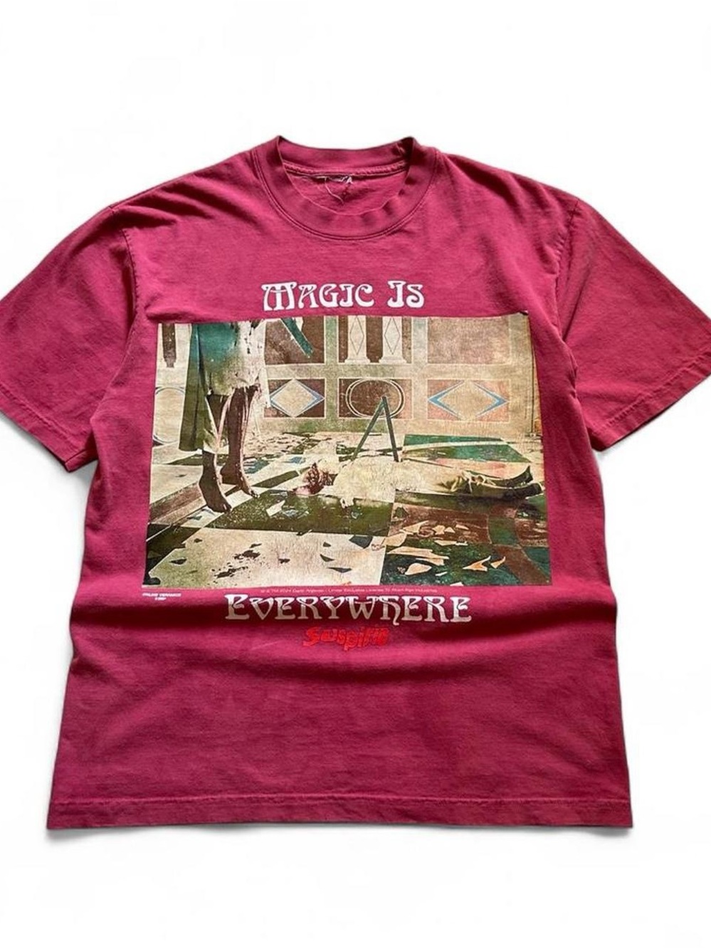 Online Ceramics Magic Is Everywhere Suspiria Movie Graphic Tee - Burgundy Red L